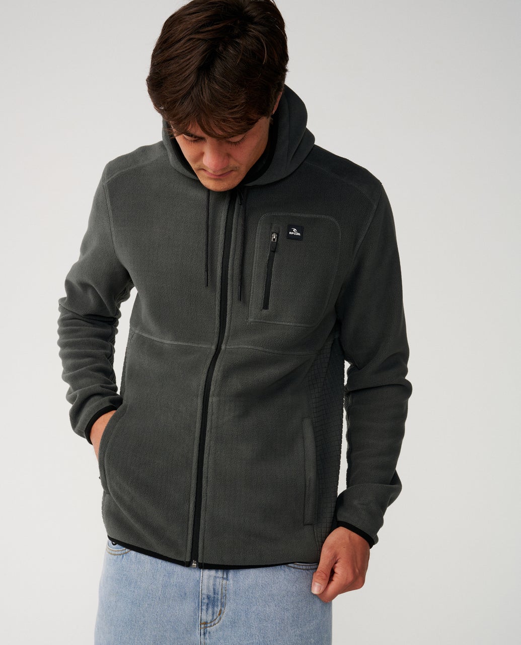 Departed Polar Fleece Zip Fleece Hoodie