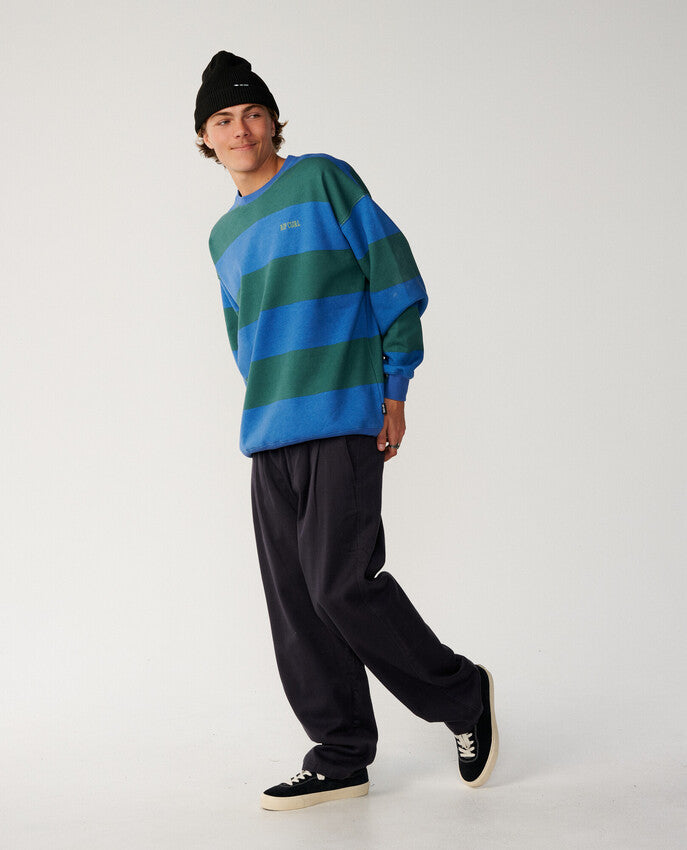 Disorder Stripe Fleece Trui