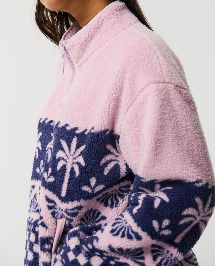 Bossa Nova 1/4 Zip Polarfleece Crew Fleece Trui