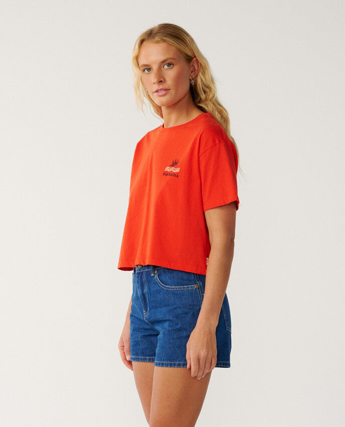 Swell Crop Tee Korte Mouwen T-shirt