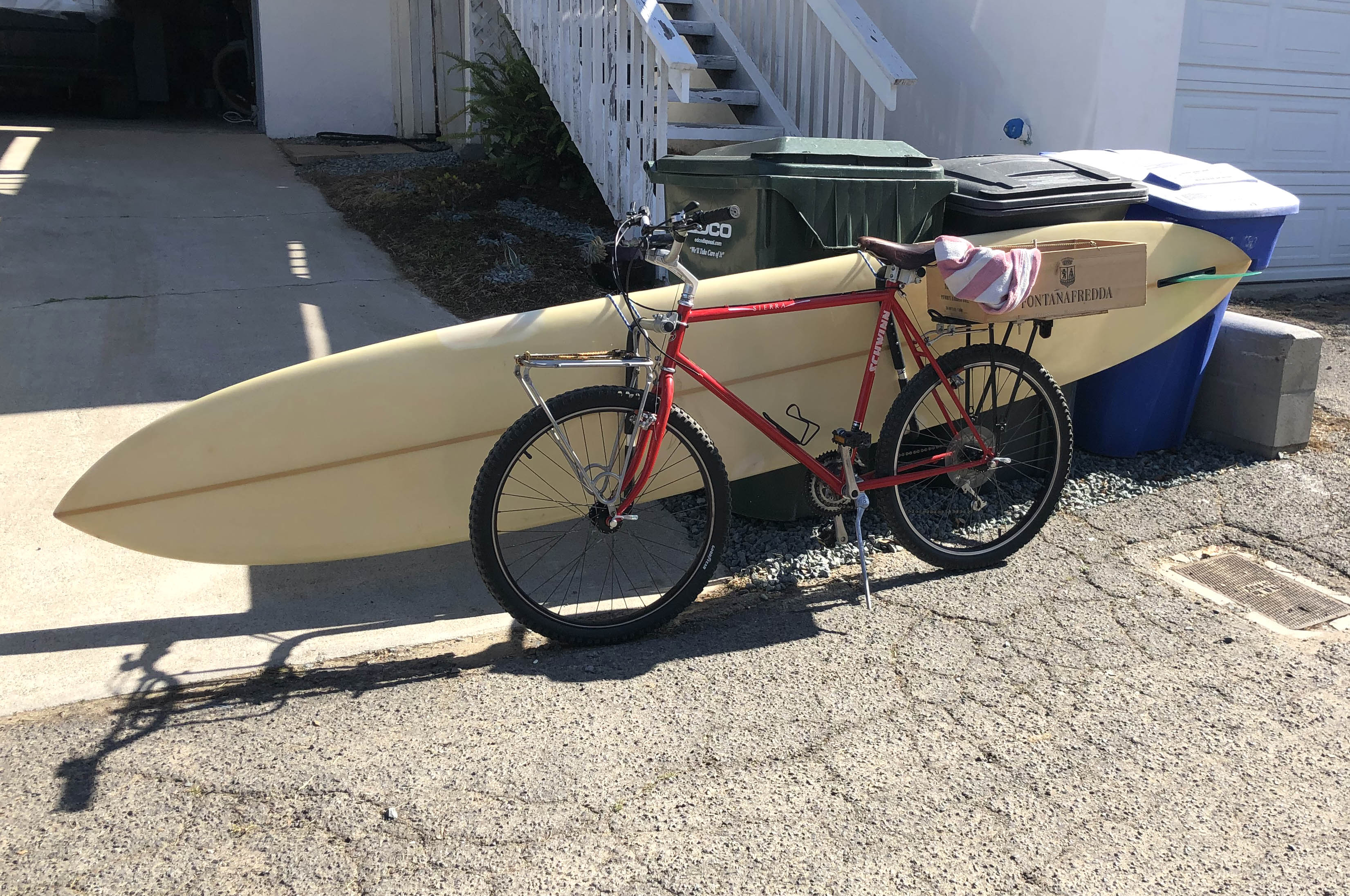 Longboard, Surfboard and SUP Bike Rack