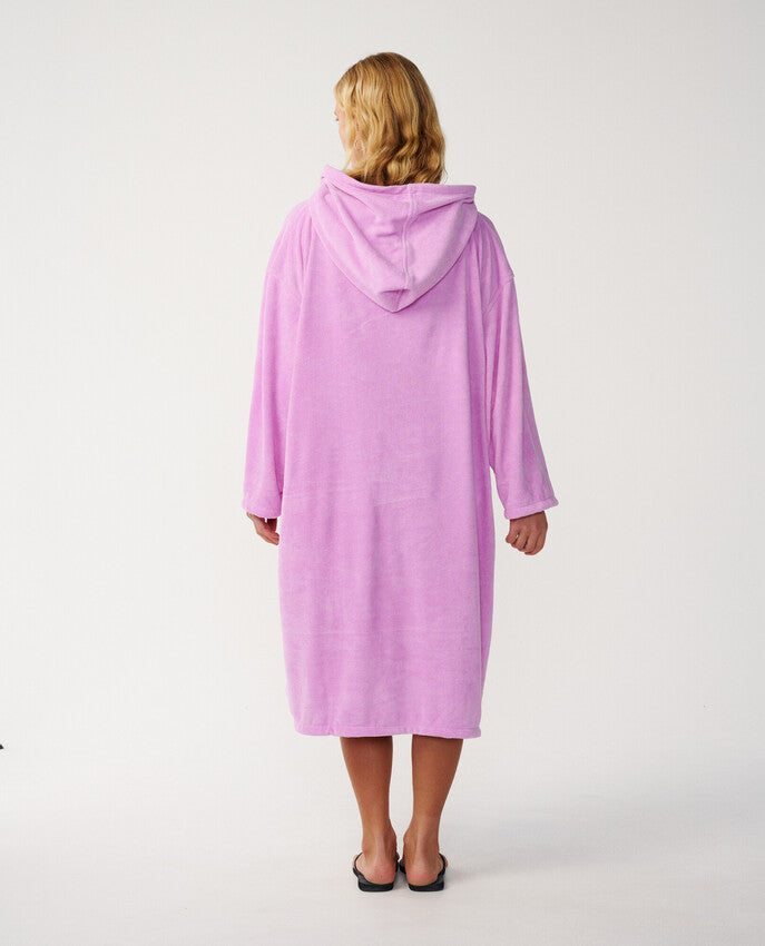 Classic Surf Hooded Surf Poncho Met Rits