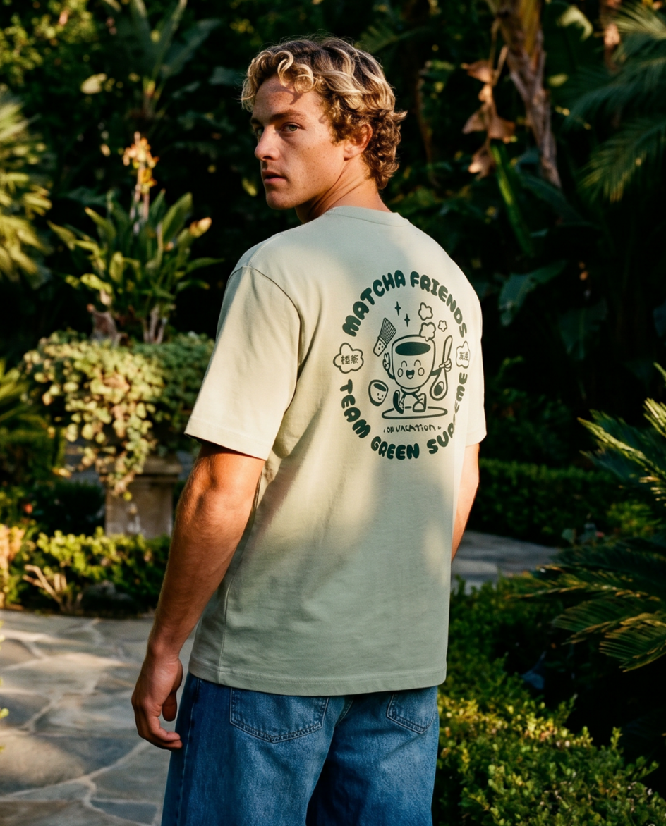 Matcha Friends Korte Mouwen T-Shirt