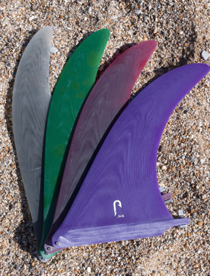 9.75 longboard single fin - Purple tint fiberglass