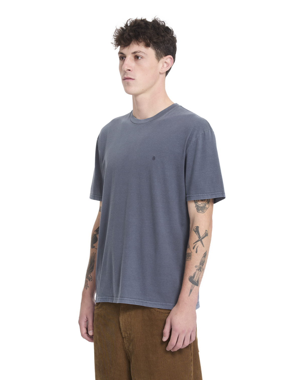 Solid Stone Korte Mouwen T-shirt