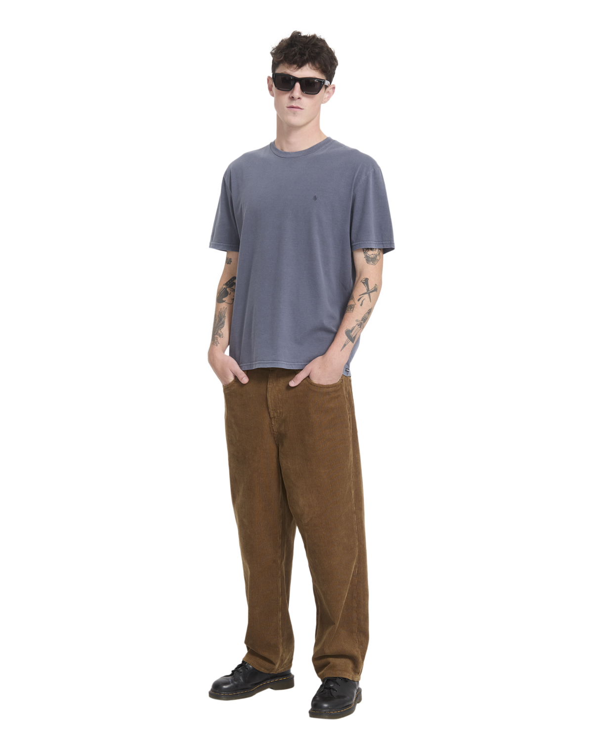 Solid Stone Korte Mouwen T-shirt