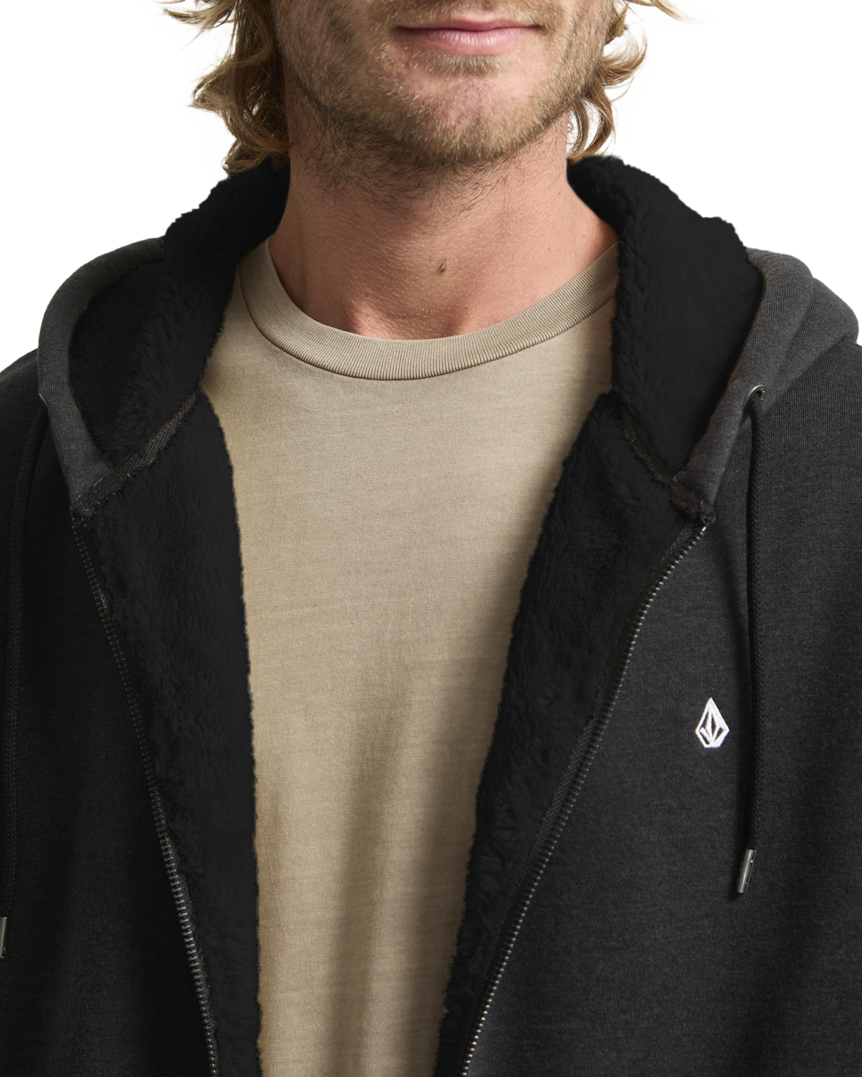 Single Stone Lined Zip Fleece Trui