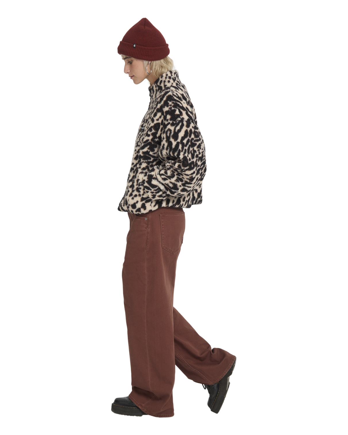 Wylding Out Sherpa Zip Fleece Trui