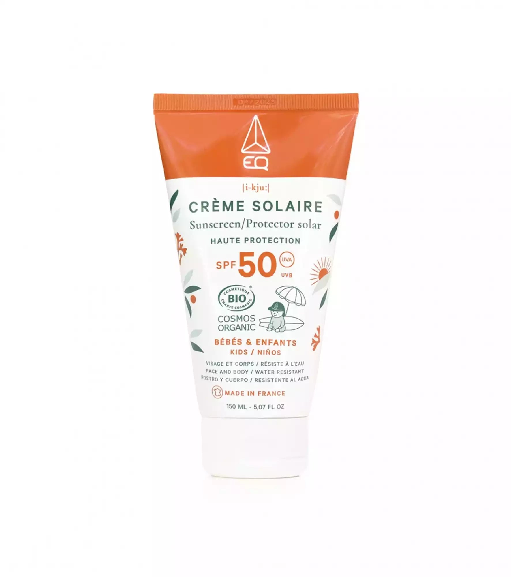 EQ Sunscreen SPF 50+ KIDS Organic Cosmos - 150 ML