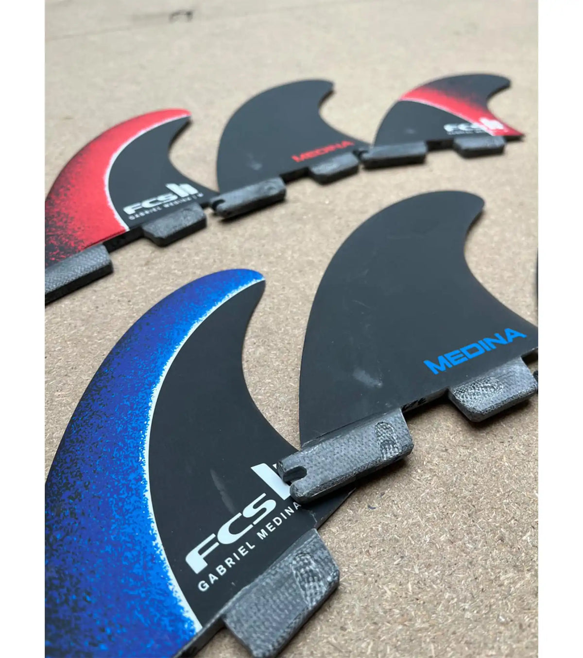 FCS II Gabriel Medina Performance Core Thruster Fins - Fireball