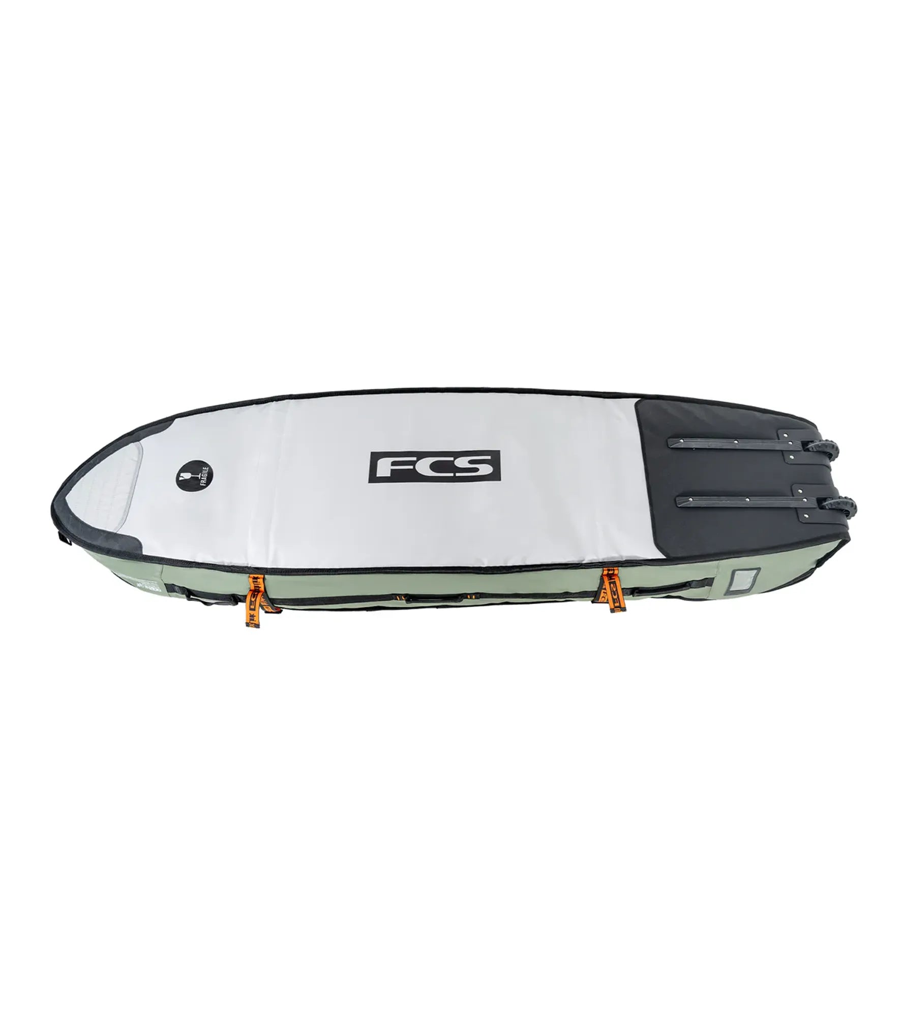 FCS Travel 3 Wheelie Shortboard / Fish Board Bag GO-Light