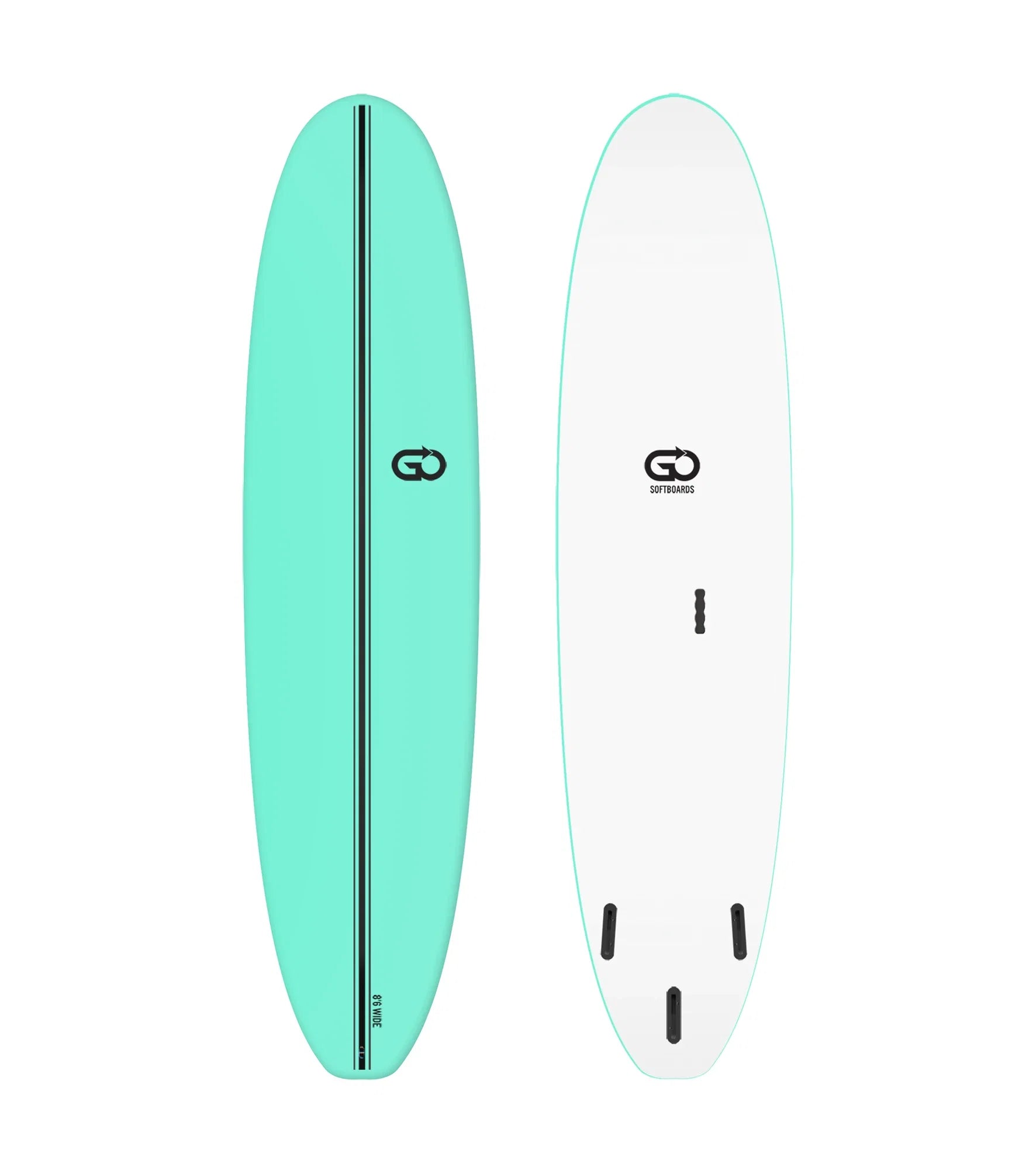 GO Softboards Surf Wide Range - Fiber Tech - 3 Fin