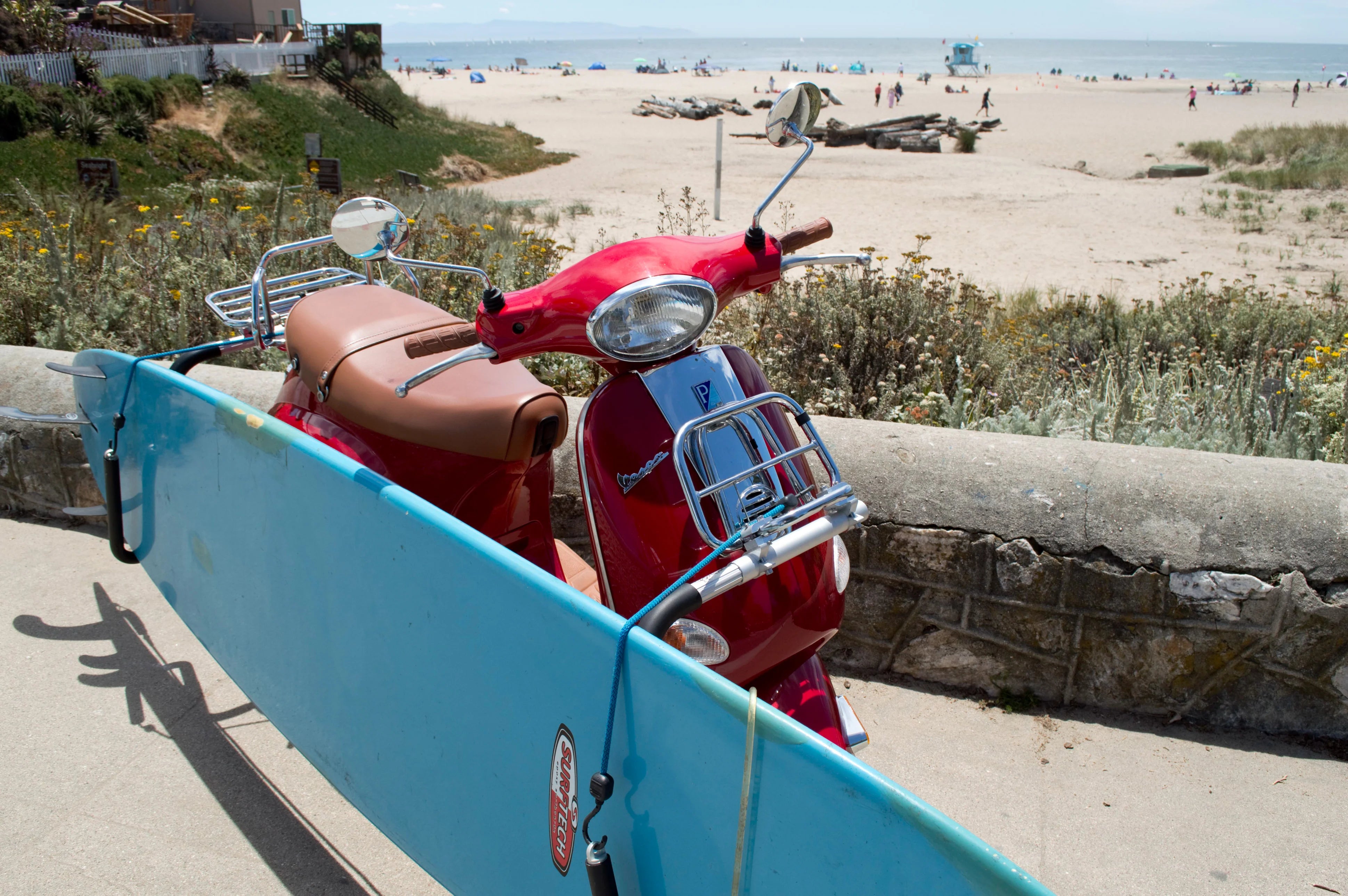 Surfboard Moped Rack