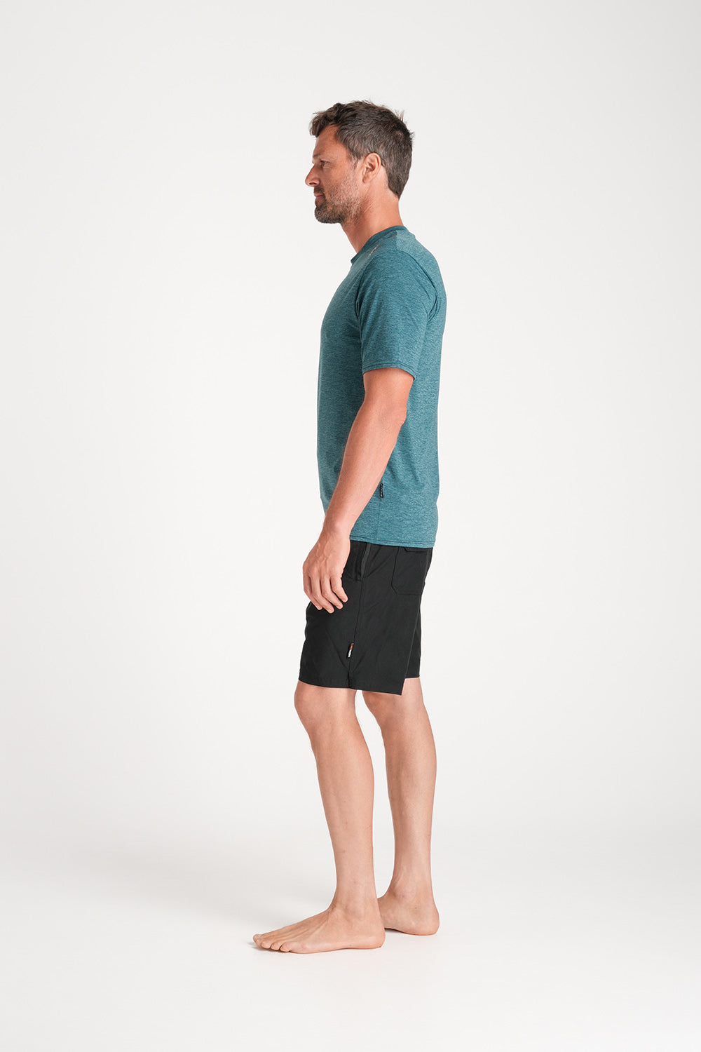 NuWave UV Heren Short Sleeve Surf Tee
