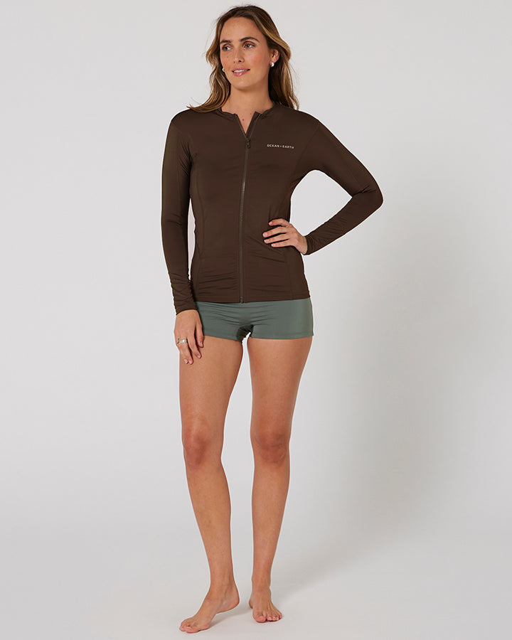 Ladies Waves Long Sleeve Rash Vest
