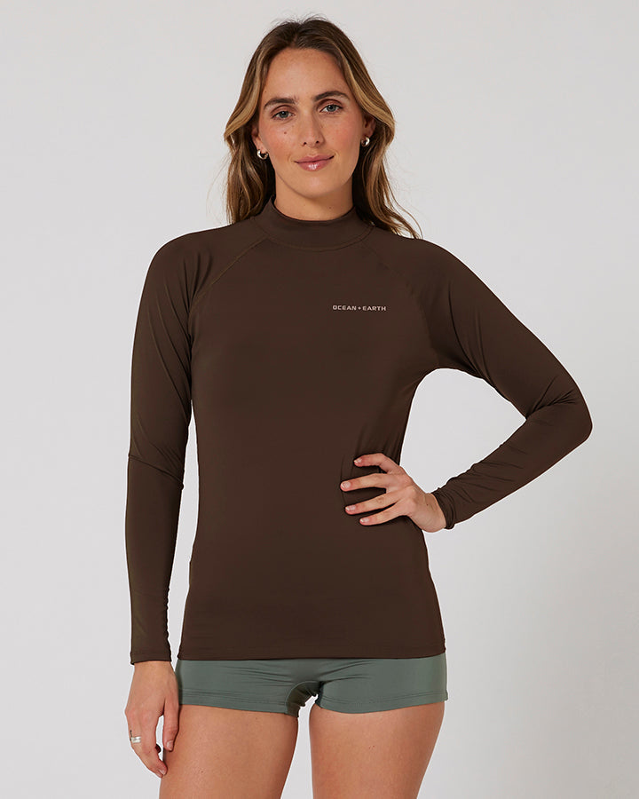 Ladies Waves Long Sleeve Rash Vest