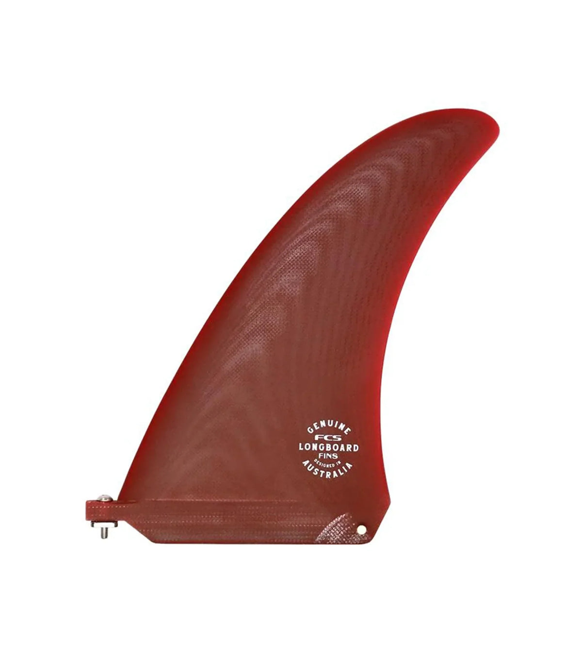 FCS Pivot Screw and Plate Performance Glass Single Fin - Rust Red