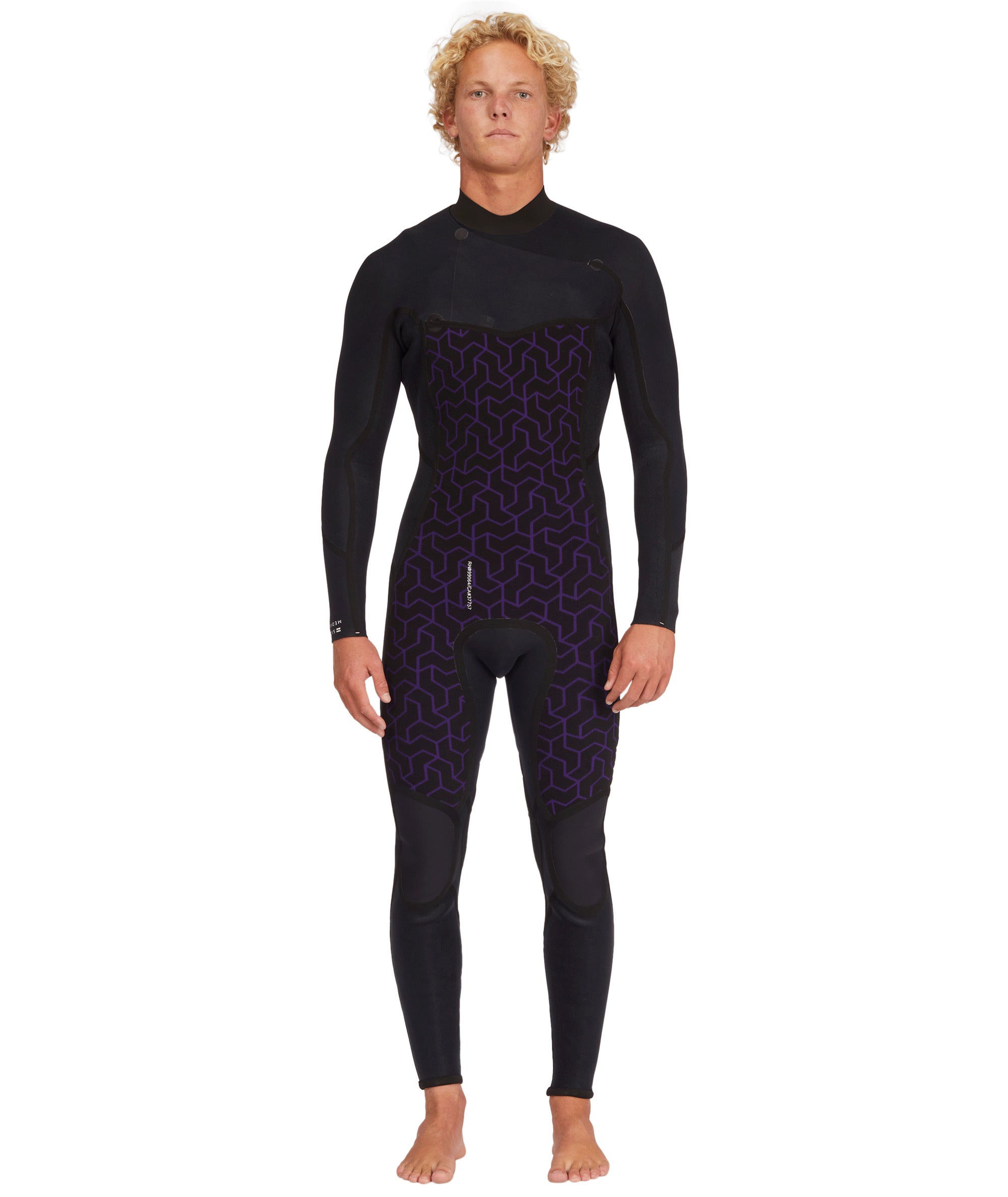 Billabong 3/2mm Absolute - Chest Zip Wetsuit for Men