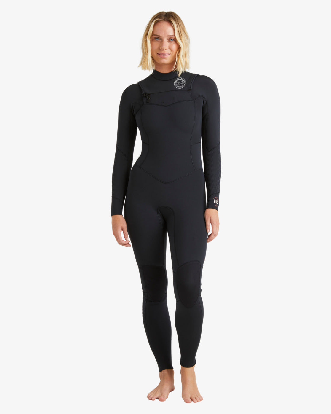 4/3 mm Salty Dayz Natural - Wetsuit met borstrits voor dames