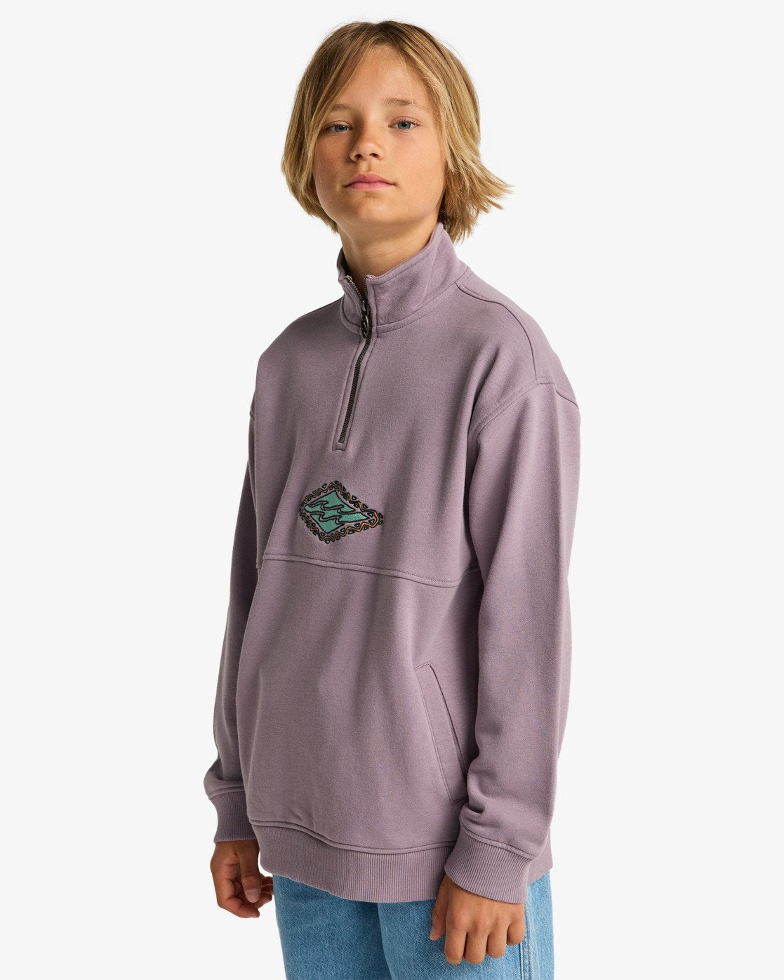 Billabong Burleigh - Boys Surf Lifestyle Half Zip Sweater