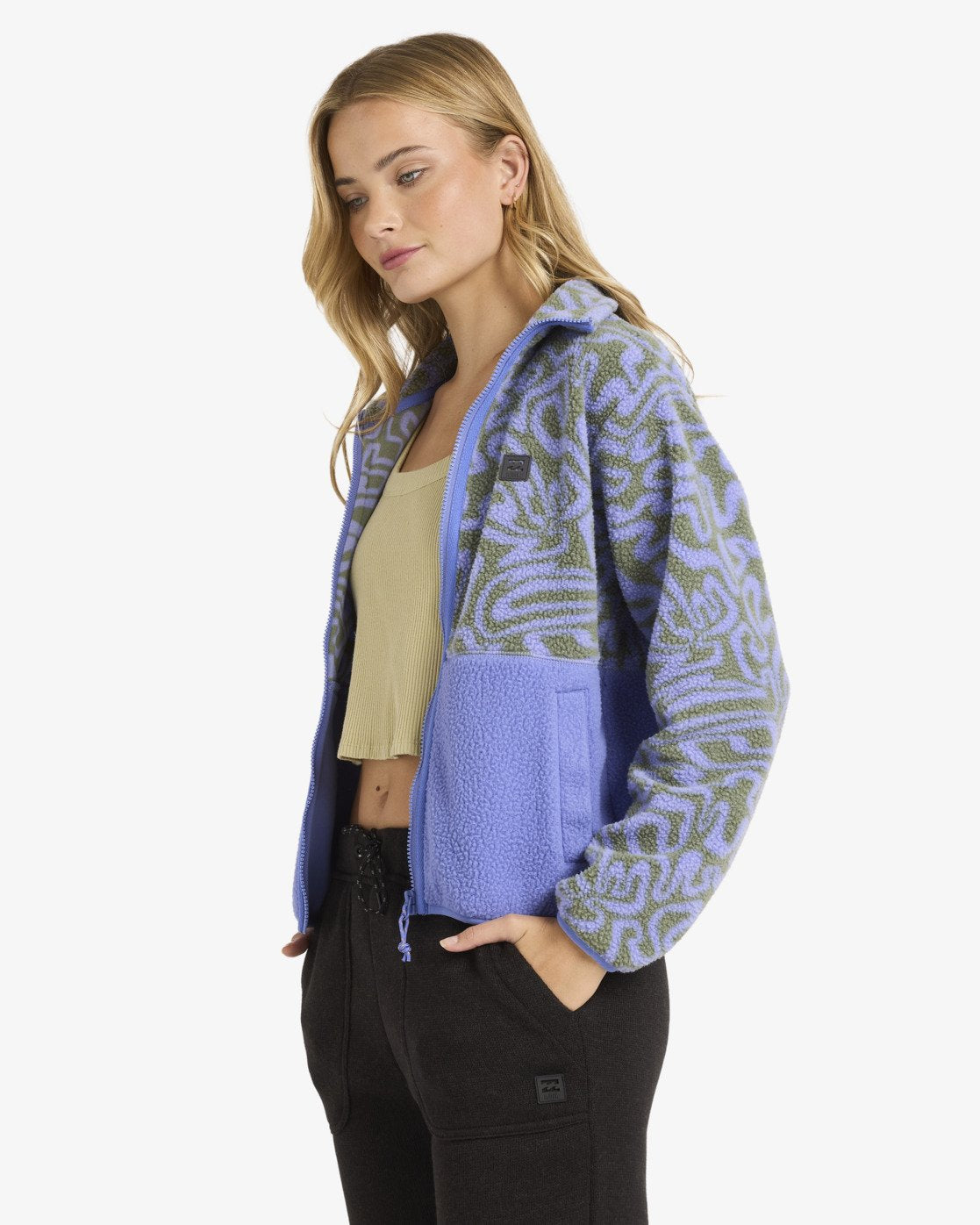 Billabong Rock Jetty Mock Neck - Zip Up Fleece for Women