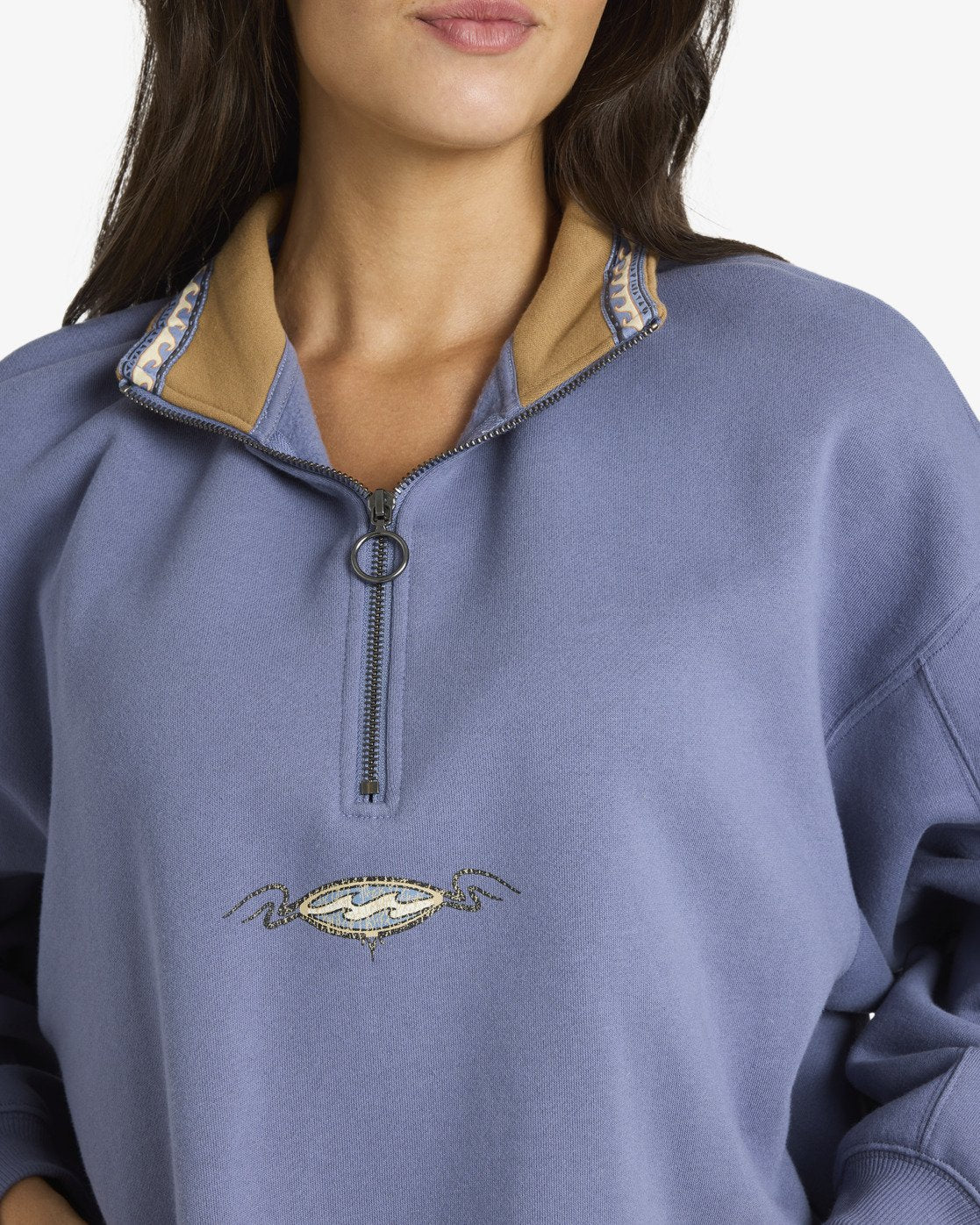 Billabong Wave Break Half Zip Crew - Half-Zip Sweatshirt For Women