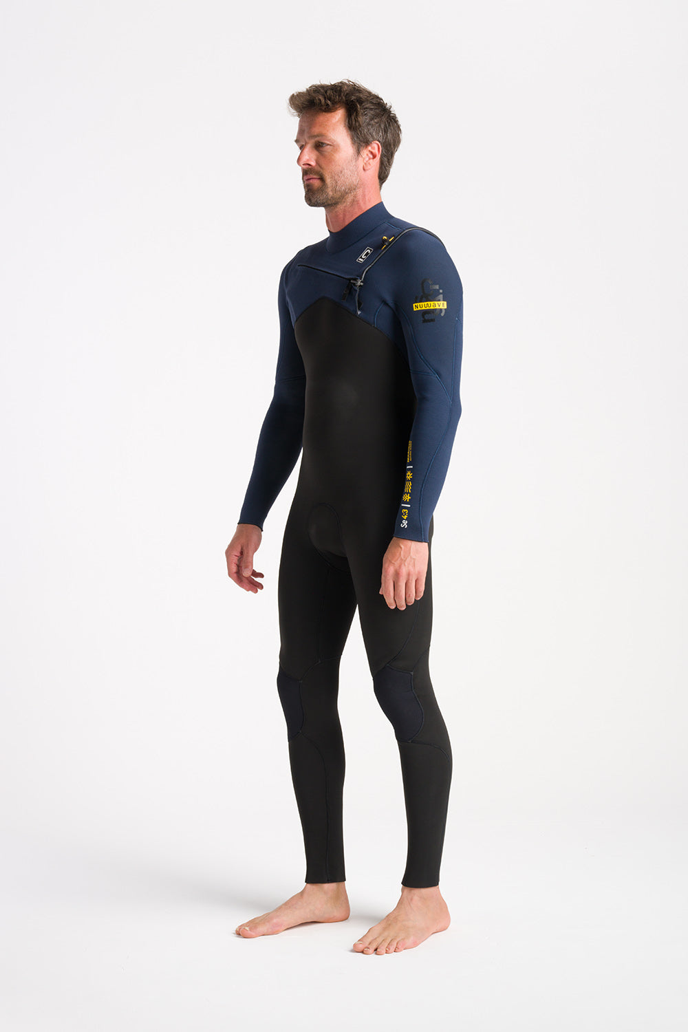 NuWave Session 4:3mm Chest Zip Steamer - Heren Wetsuit