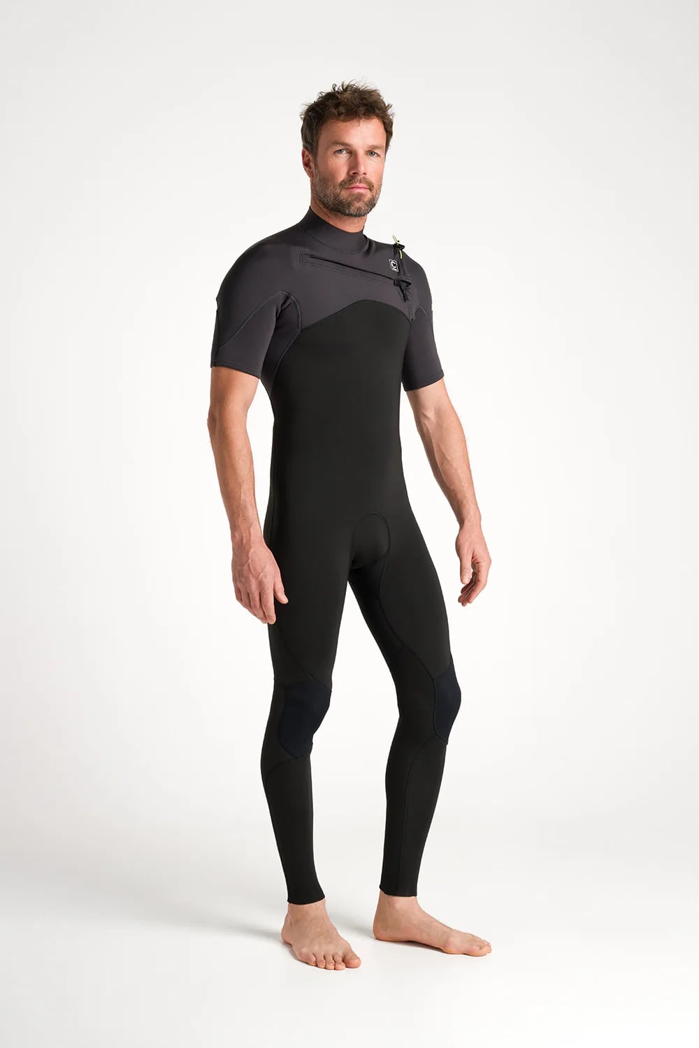 C-Skins NuWave Session Lite 2:2 Herren Chest Zip Short Sleeve Steamer
