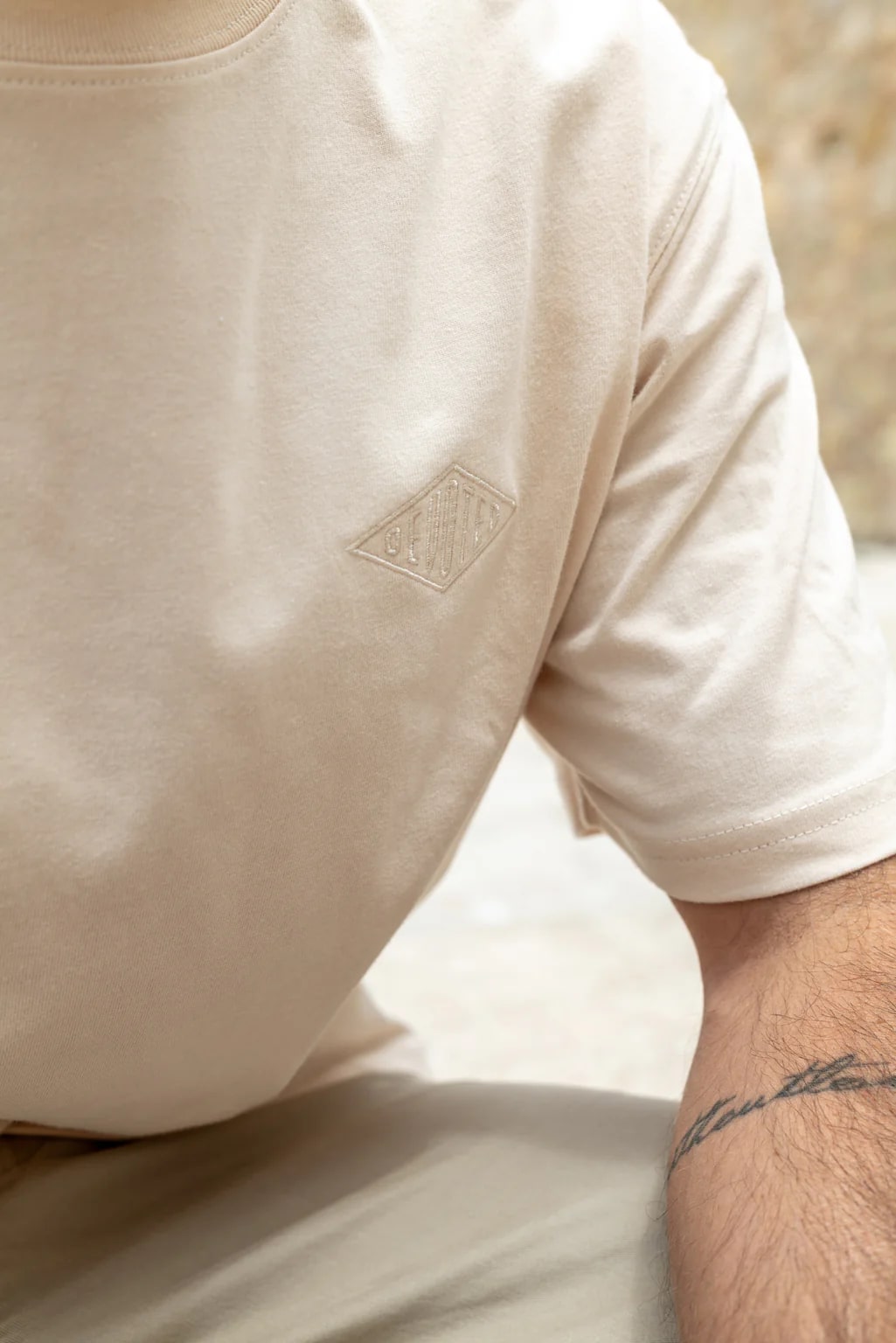 Devoted Embroided Diamond Short Sleeve T-shirt