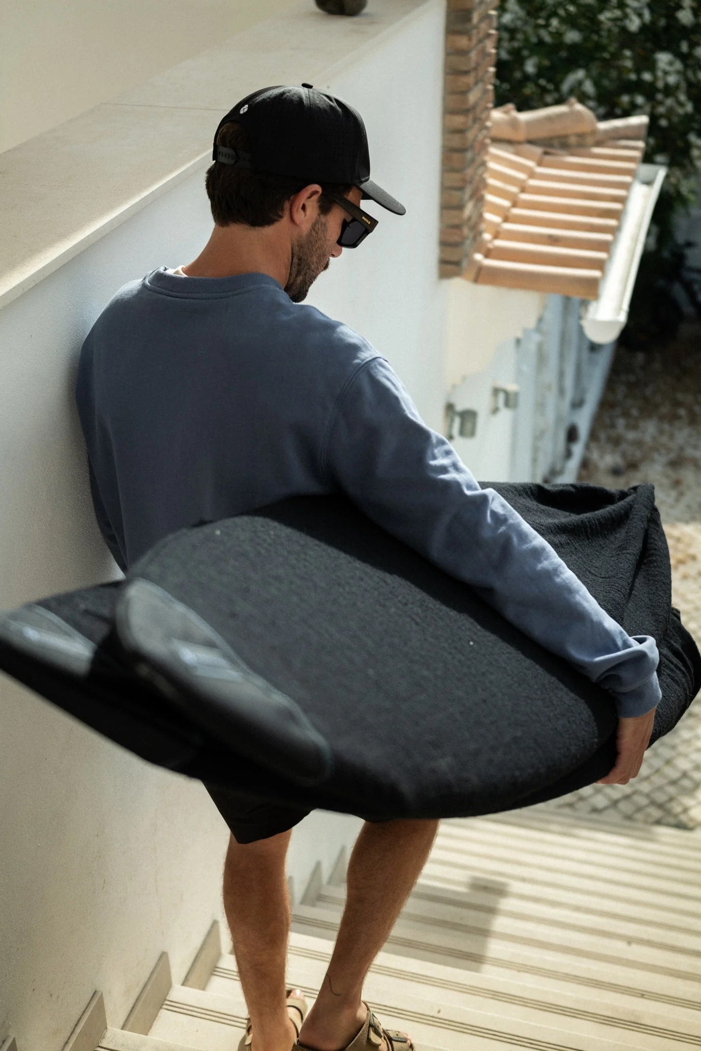 Devoted Embroided Logo Crew Sweater