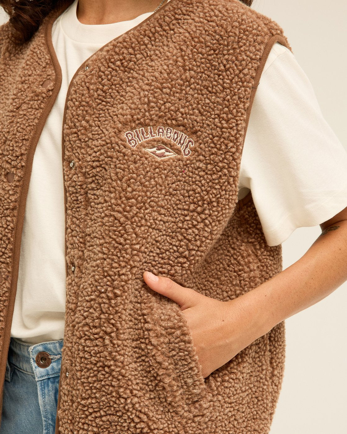 Be Happy Vest Half Zip Polar Fleece Trui
