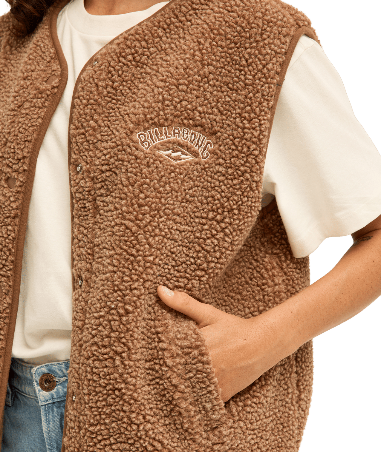 Be Happy Vest Half Zip Polar Fleece Trui
