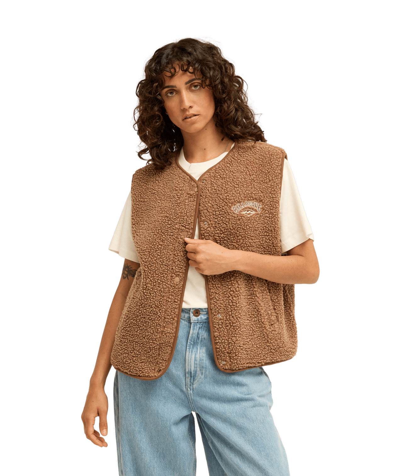 Be Happy Vest Half Zip Polar Fleece Trui