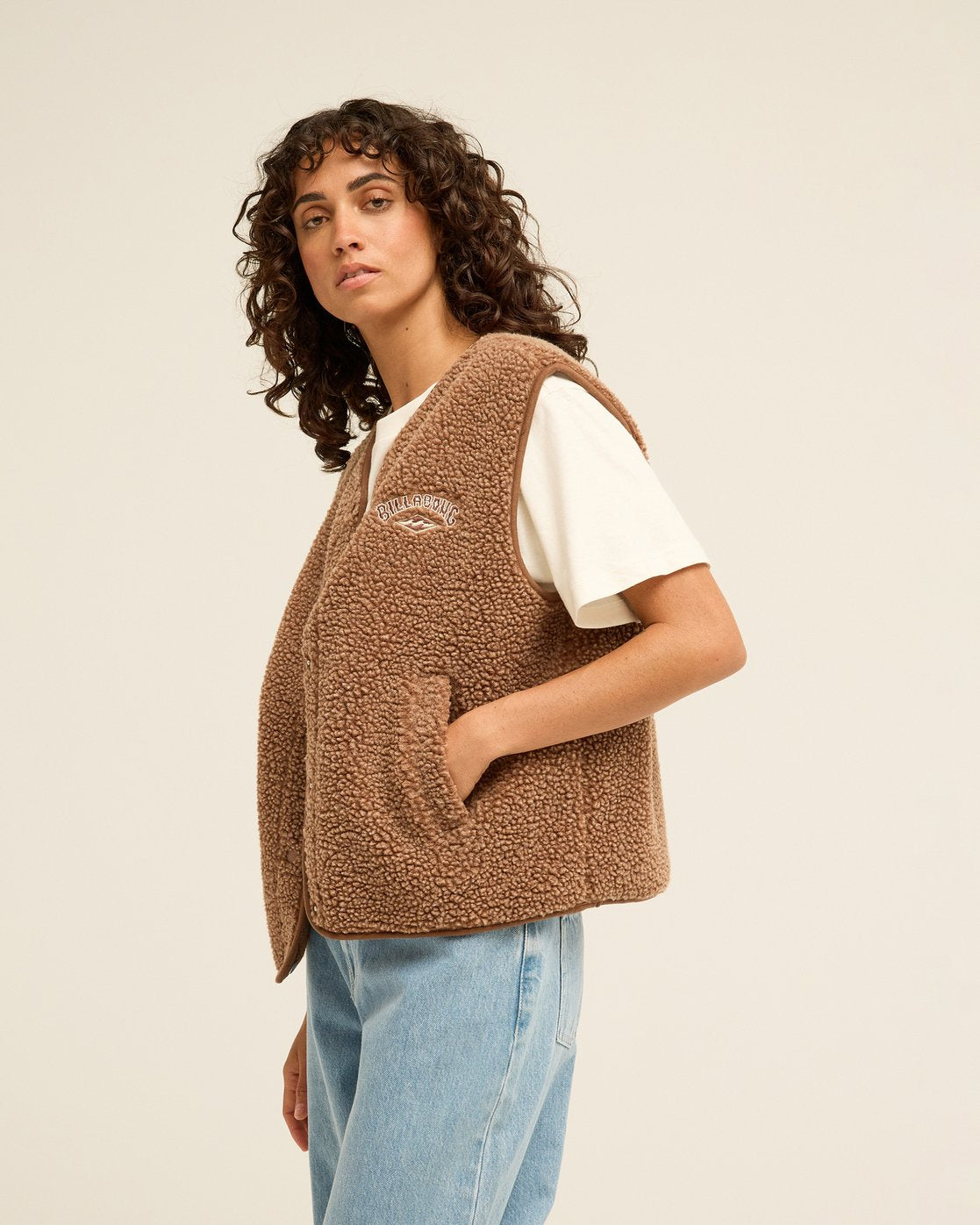 Be Happy Vest Half Zip Polar Fleece Trui