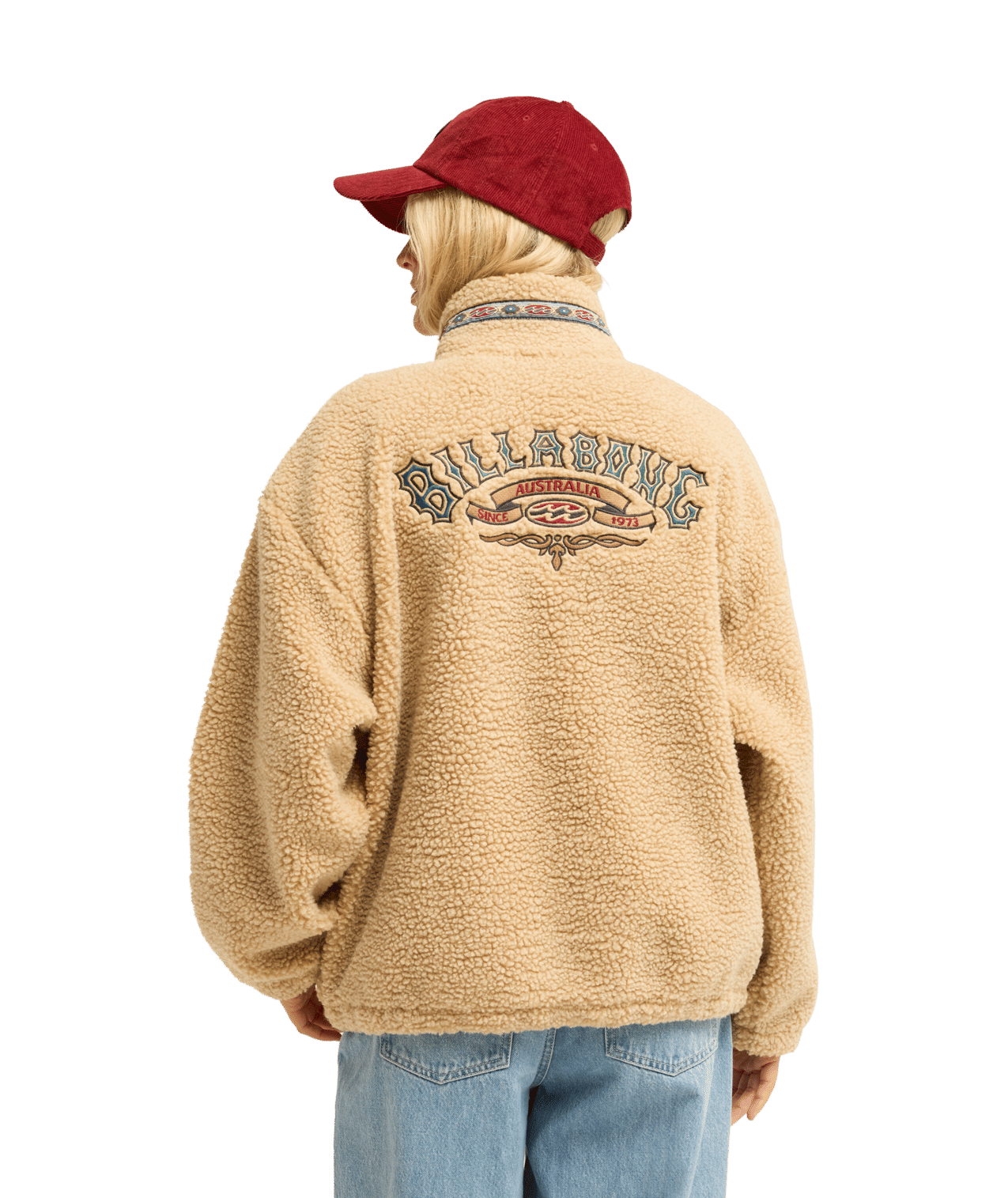 Stone Town Half Zip Polar Fleece Trui