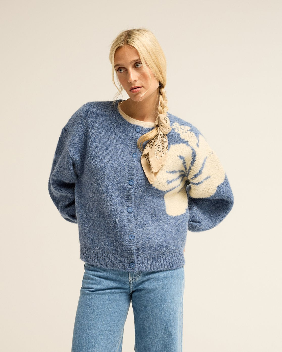 Bayside Hibiscus Crew Neck Trui
