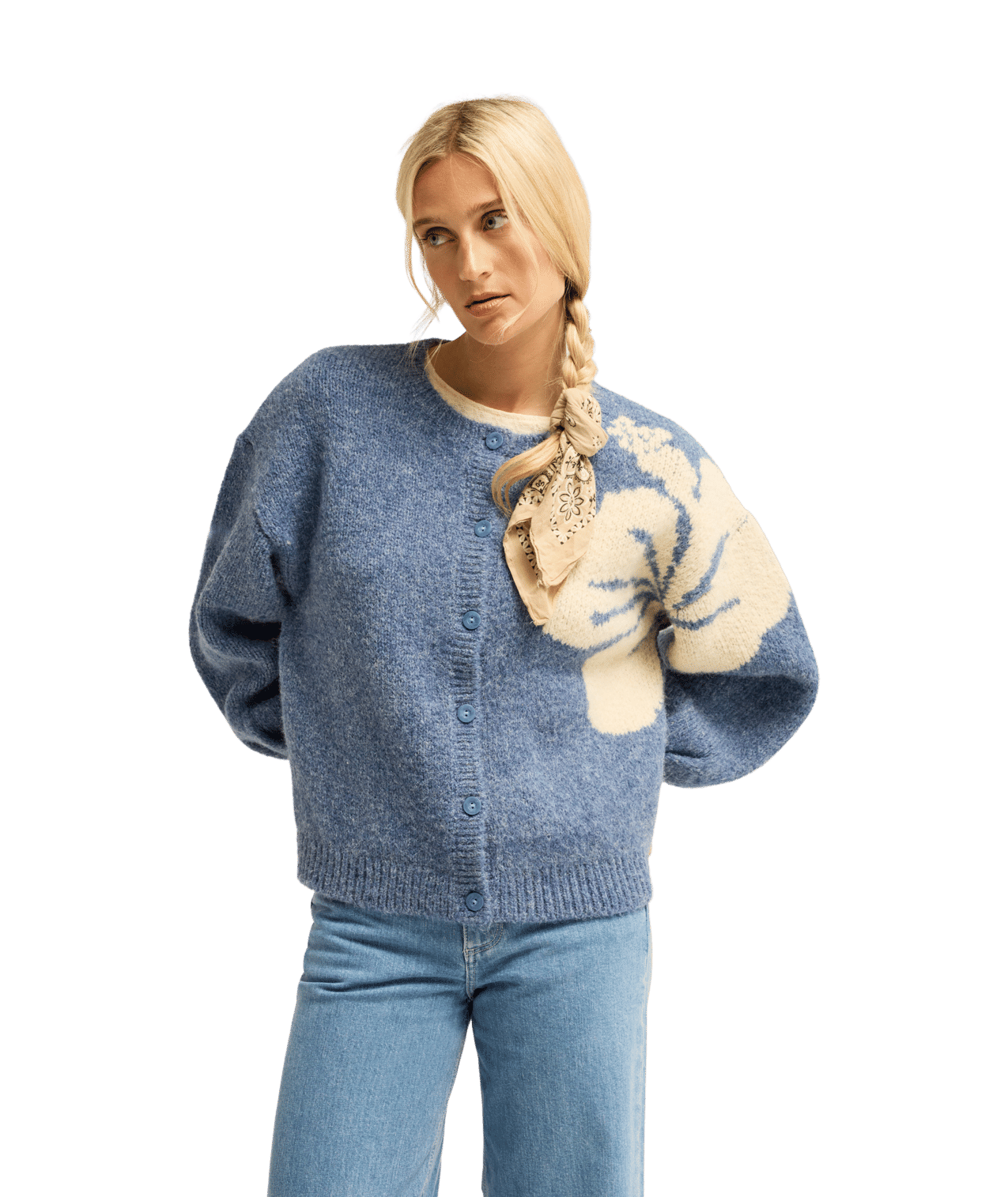 Bayside Hibiscus Crew Neck Trui