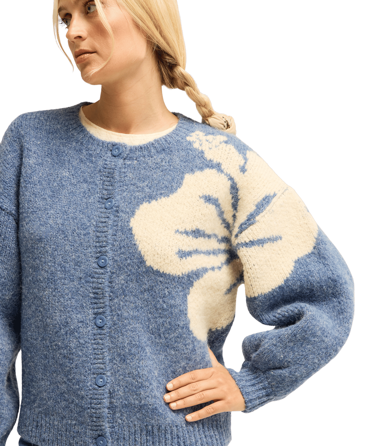 Bayside Hibiscus Crew Neck Trui