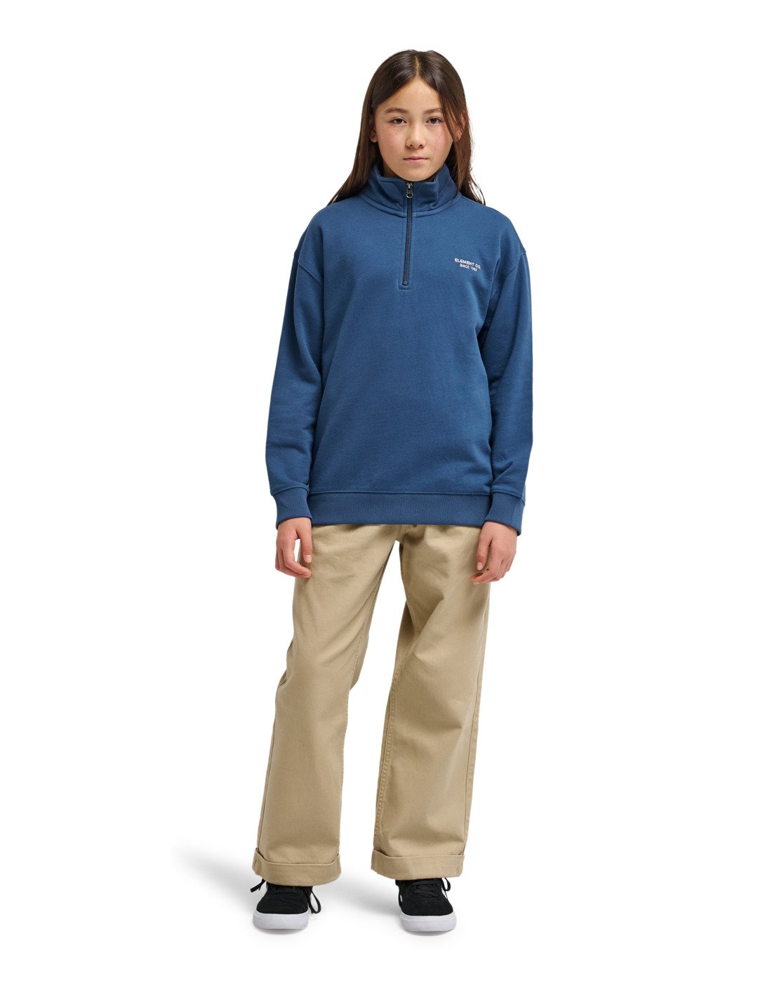 Element Co Emb Half Zip Fleece Trui Voor Kids