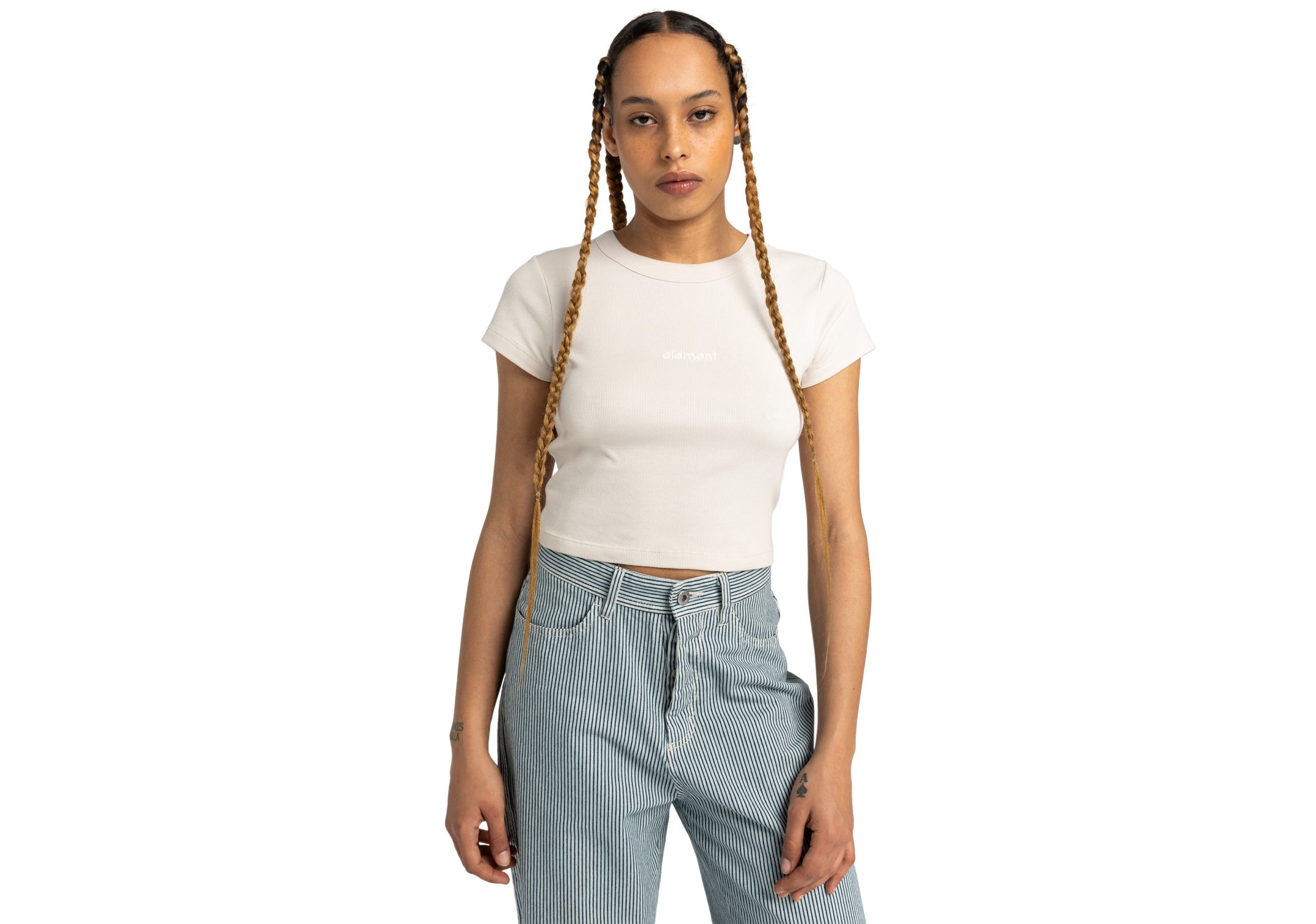 Element Lowcase Crop - Kurzarm-T-Shirt Für Damen
