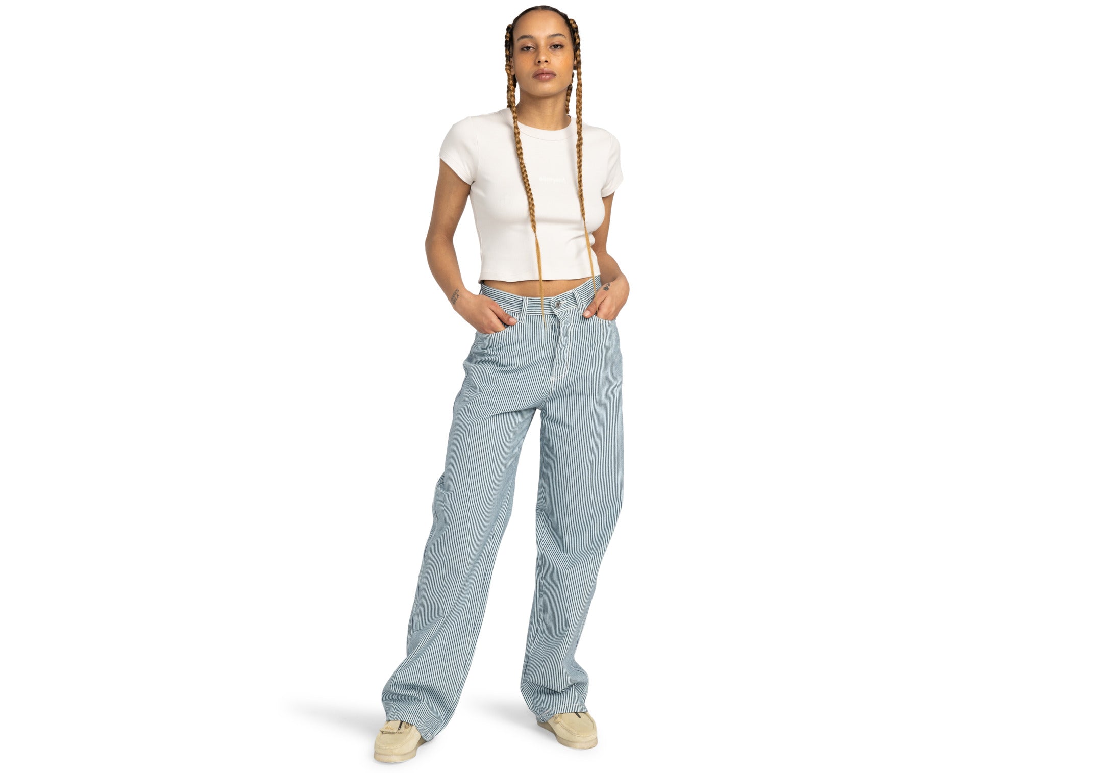 Element Lowcase Crop - Kurzarm-T-Shirt Für Damen