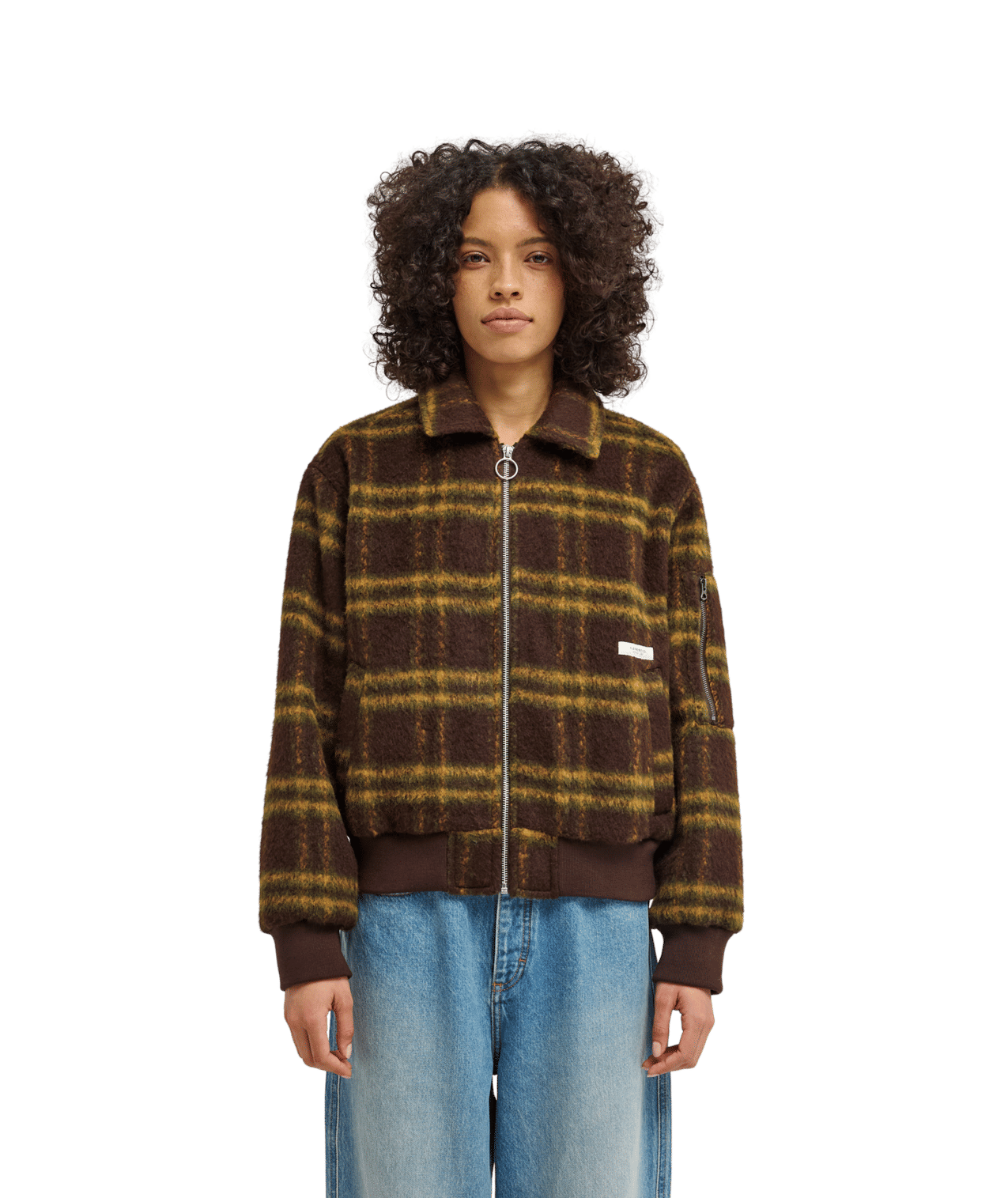 Fuzzy Bomber Bomber Jacket