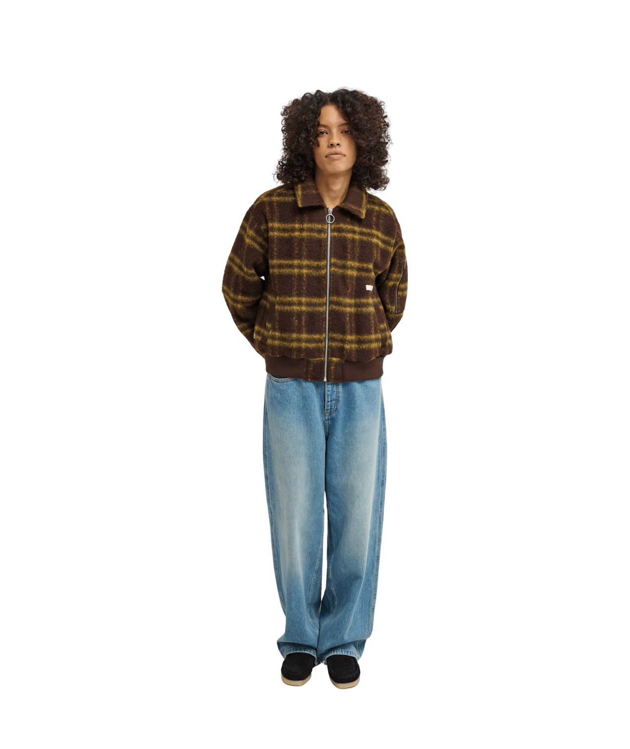 Fuzzy Bomber Bomber Jacket
