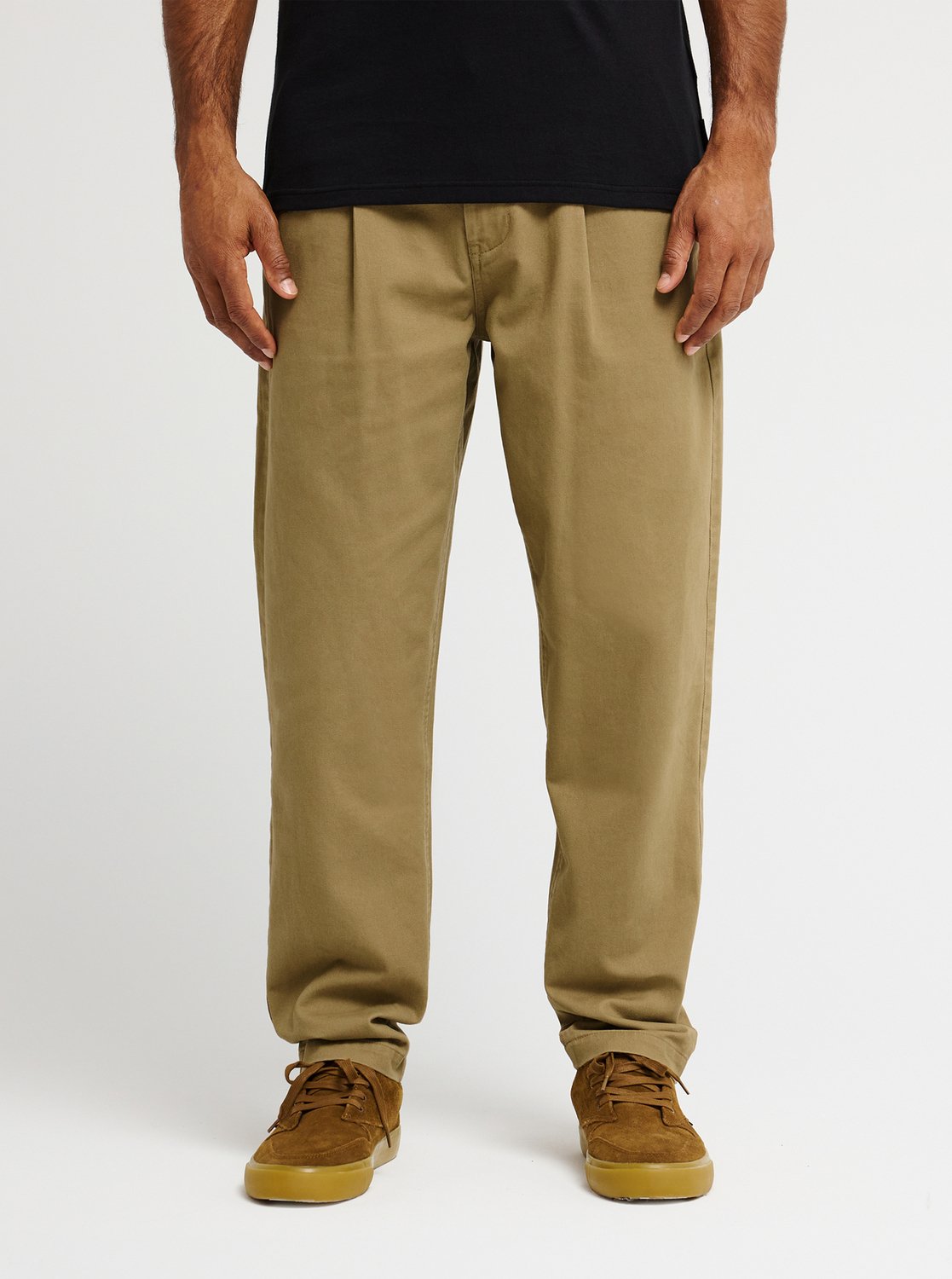 Diamond Pleated Pant Lange Broek