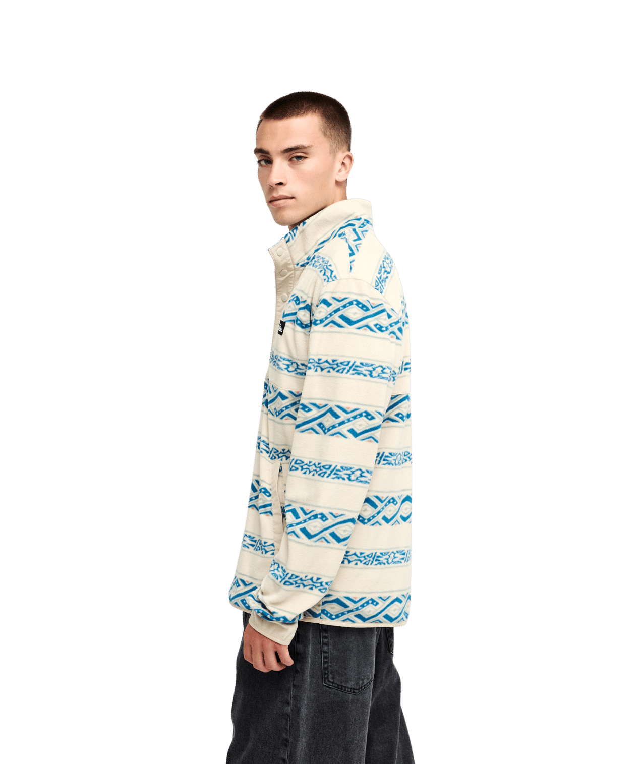 No Destination Half Zip Polar Fleece Trui