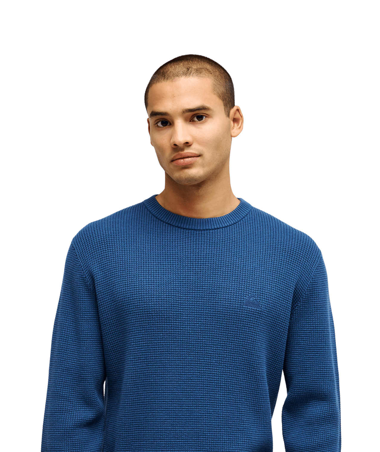 Waffle Sweater Crew Neck Trui