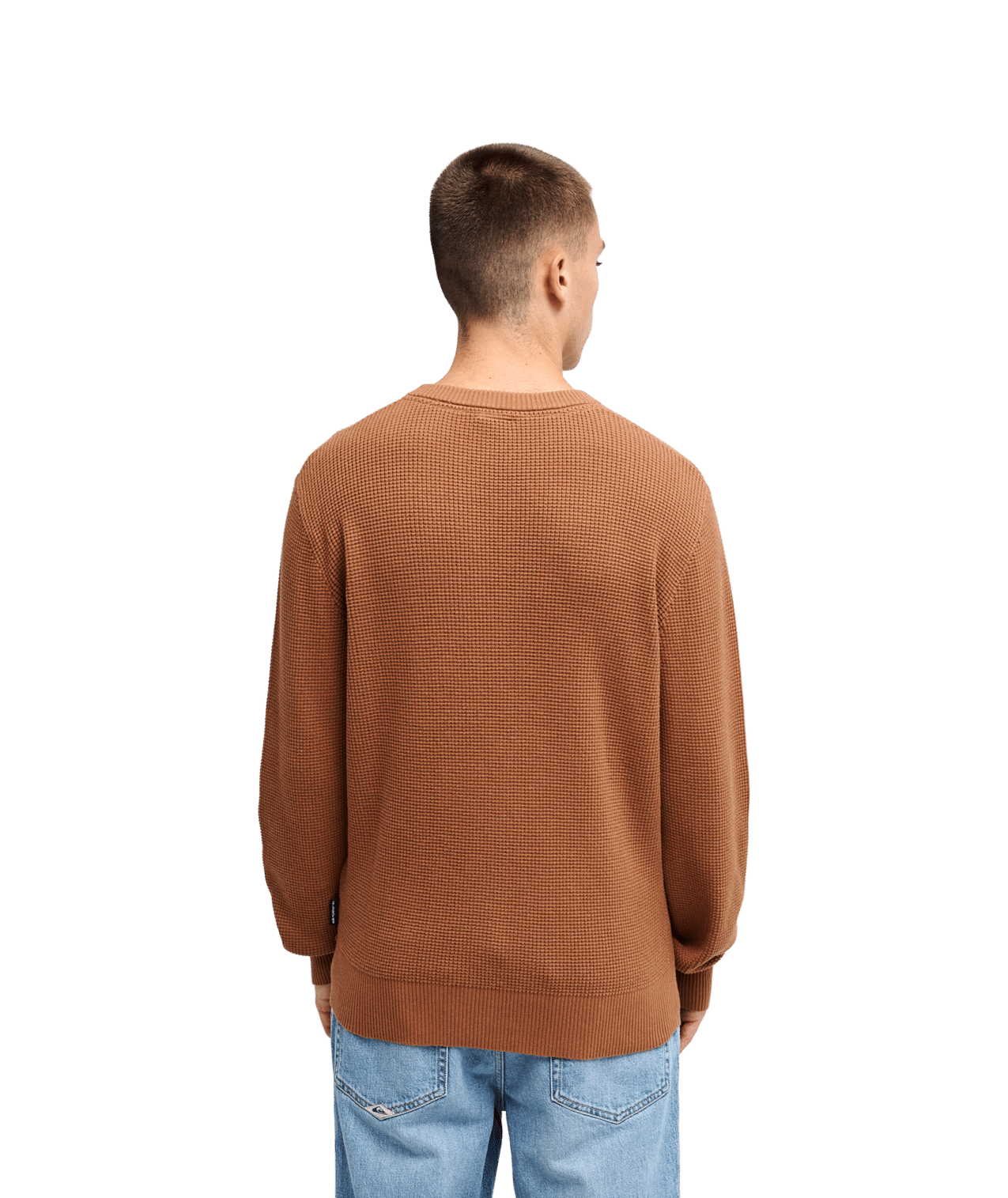 Waffle Sweater Crew Neck Trui