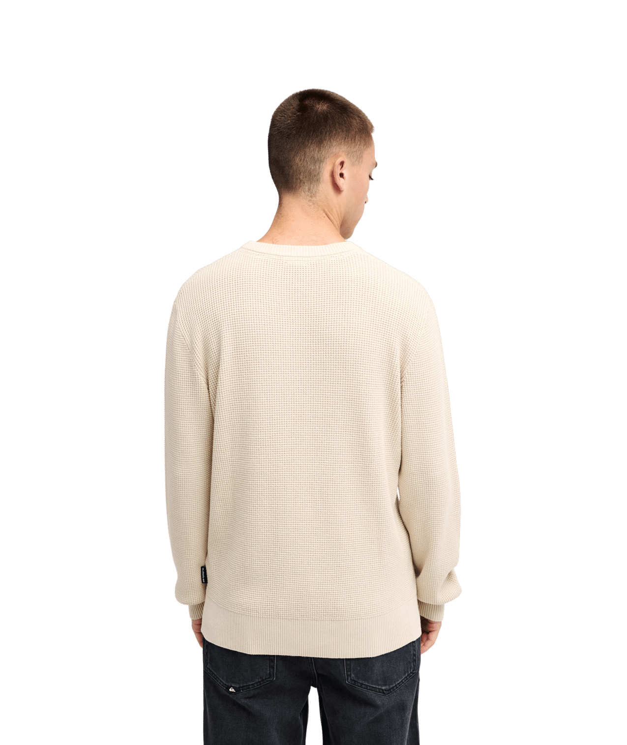 Waffle Sweater Crew Neck Trui
