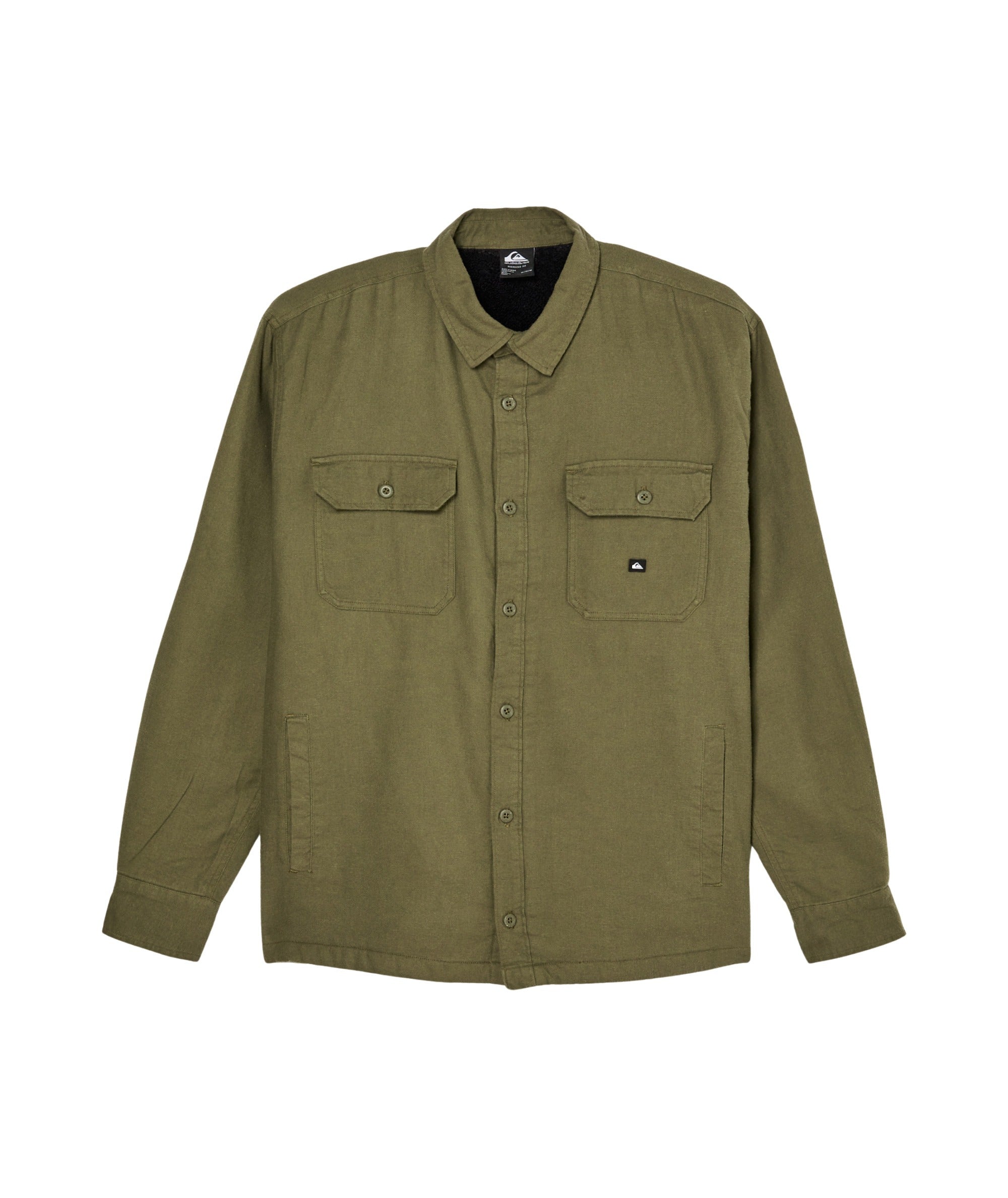 Sherpa Solid Lange Mouwen Woven Top