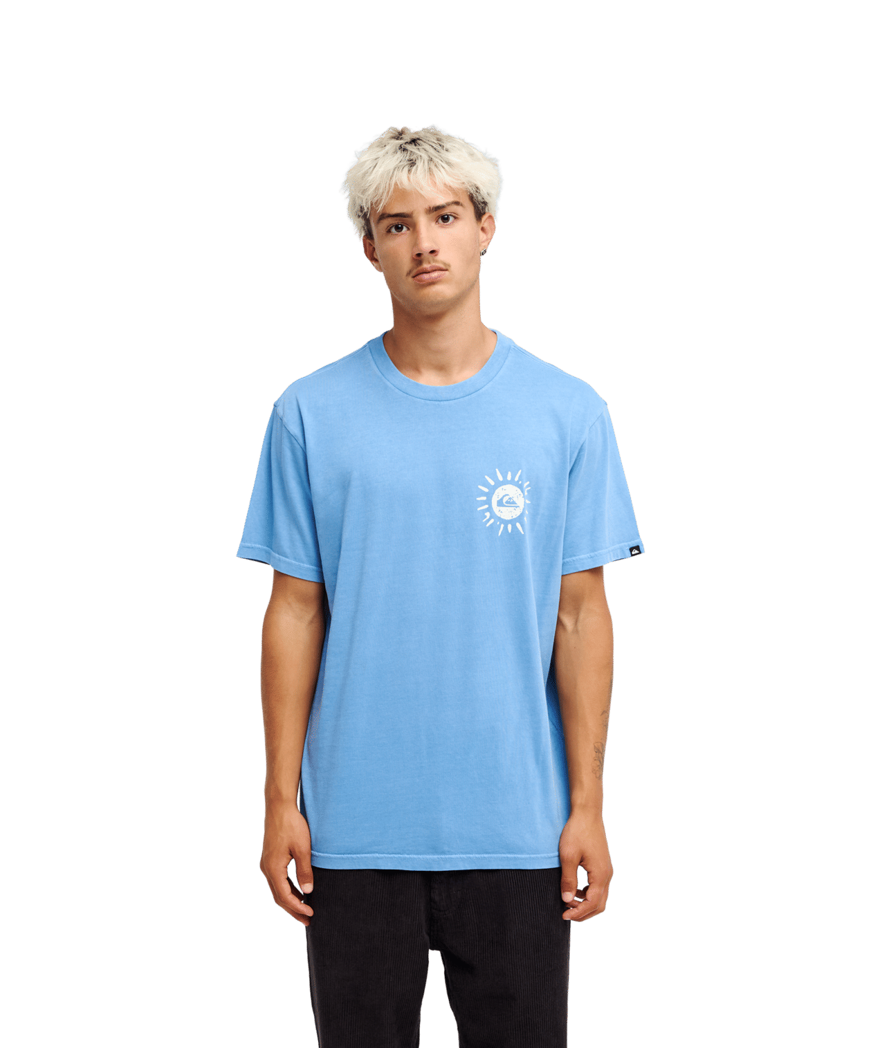 Neon Blue Korte Mouwen T-shirt